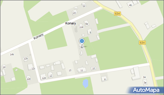 Konary, Konary, 9b, mapa Konary