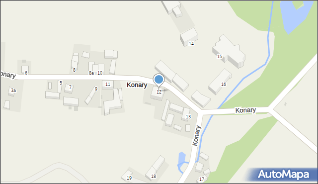 Konary, Konary, 12, mapa Konary