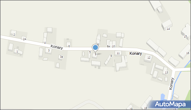 Konary, Konary, 7, mapa Konary