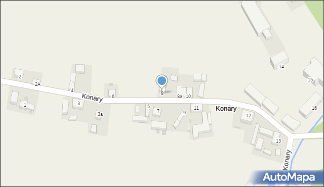 Konary, Konary, 8, mapa Konary