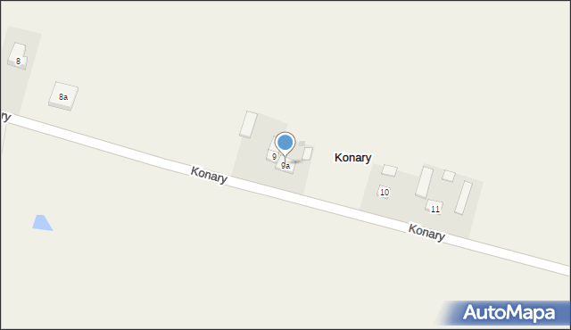 Konary, Konary, 9a, mapa Konary