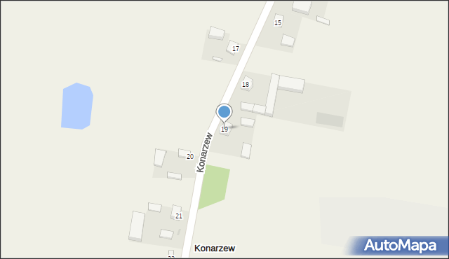 Konarzew, Konarzew, 19, mapa Konarzew