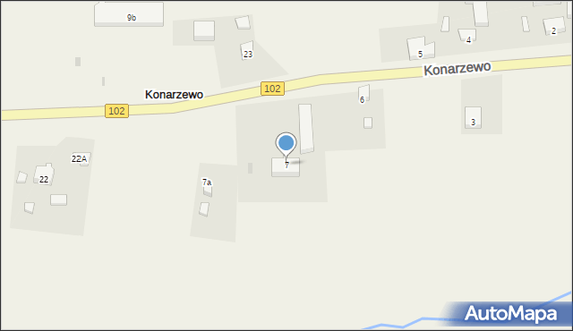Konarzewo, Konarzewo, 7, mapa Konarzewo