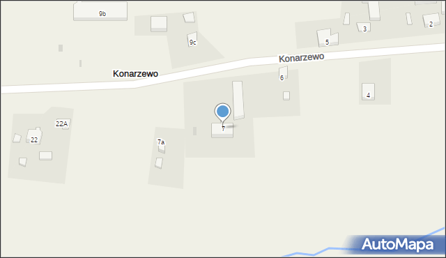 Konarzewo, Konarzewo, 7, mapa Konarzewo