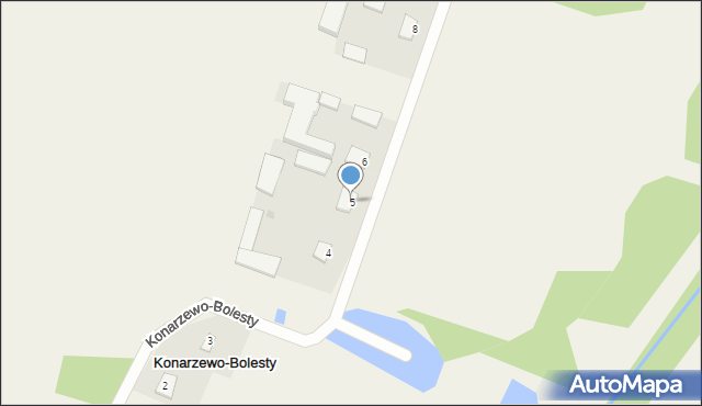 Konarzewo-Bolesty, Konarzewo-Bolesty, 5, mapa Konarzewo-Bolesty