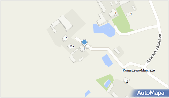 Konarzewo-Marcisze, Konarzewo-Marcisze, 9, mapa Konarzewo-Marcisze
