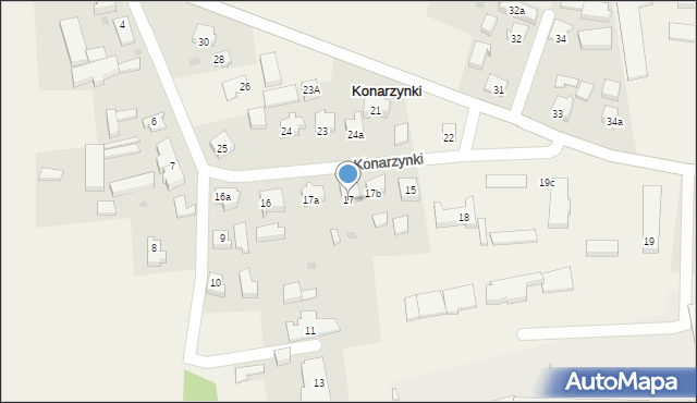 Konarzynki, Konarzynki, 17, mapa Konarzynki