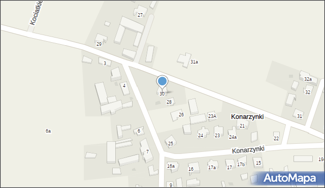 Konarzynki, Konarzynki, 30, mapa Konarzynki