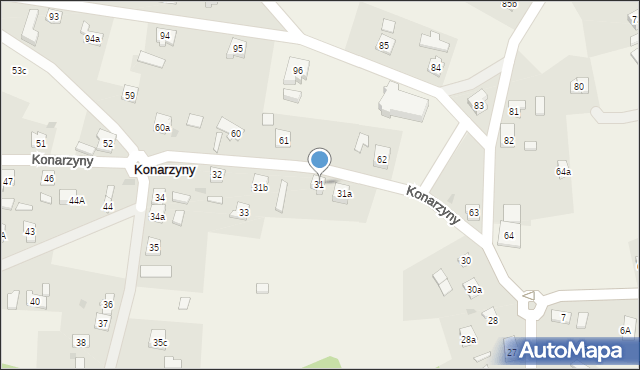 Konarzyny, Konarzyny, 31, mapa Konarzyny