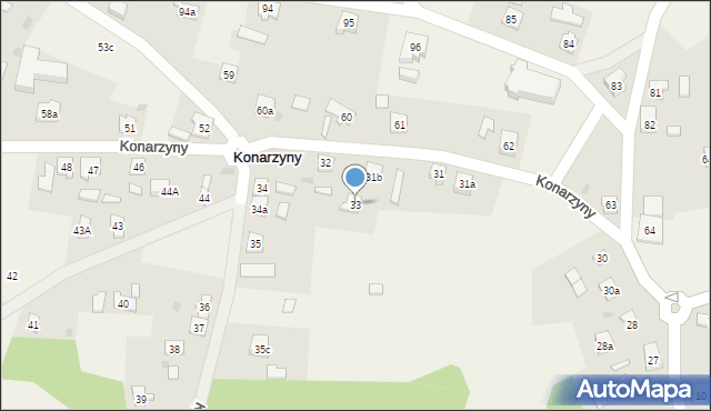 Konarzyny, Konarzyny, 33, mapa Konarzyny