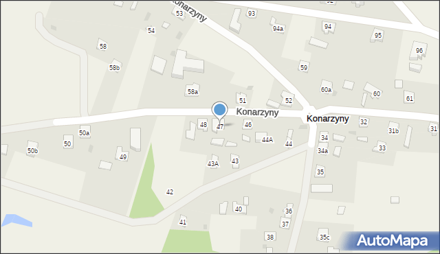 Konarzyny, Konarzyny, 47, mapa Konarzyny