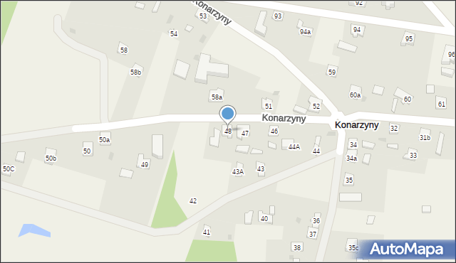 Konarzyny, Konarzyny, 48, mapa Konarzyny