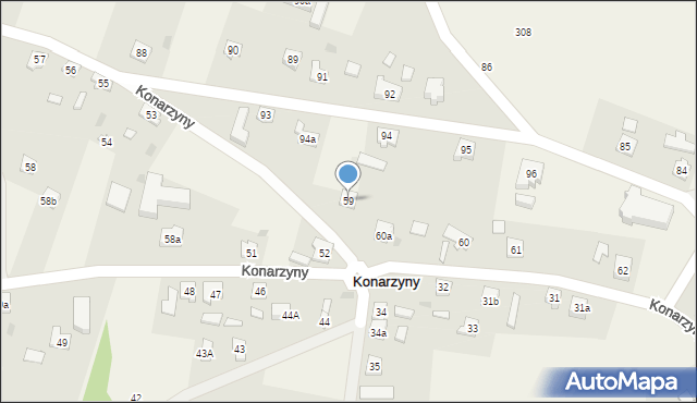 Konarzyny, Konarzyny, 59, mapa Konarzyny