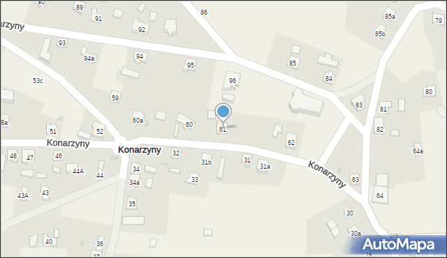 Konarzyny, Konarzyny, 61, mapa Konarzyny