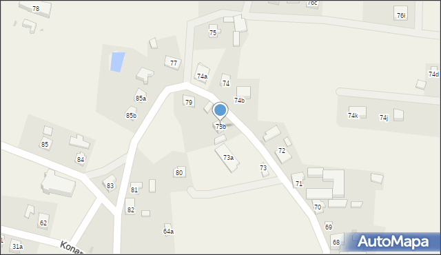 Konarzyny, Konarzyny, 73b, mapa Konarzyny