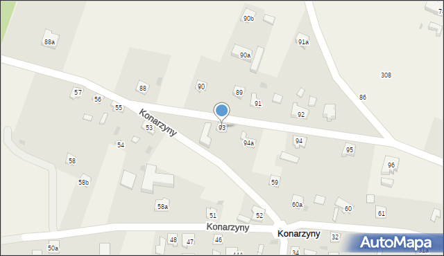 Konarzyny, Konarzyny, 93, mapa Konarzyny