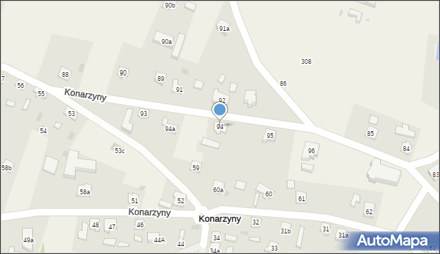 Konarzyny, Konarzyny, 94, mapa Konarzyny