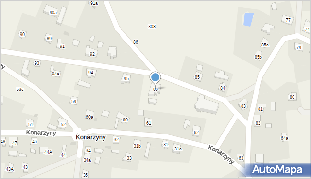 Konarzyny, Konarzyny, 96, mapa Konarzyny