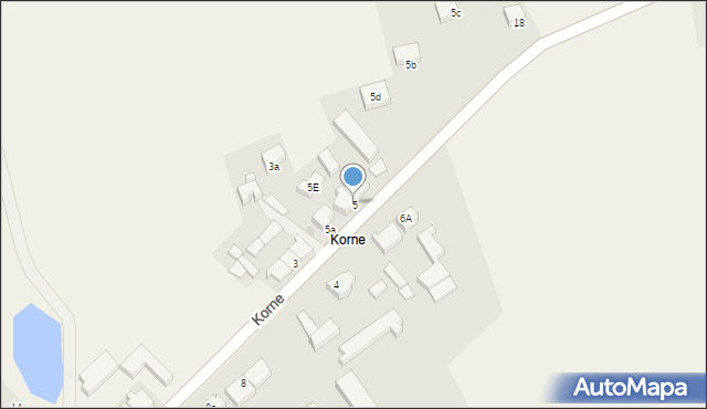 Konarzyny, Korne, 5, mapa Konarzyny