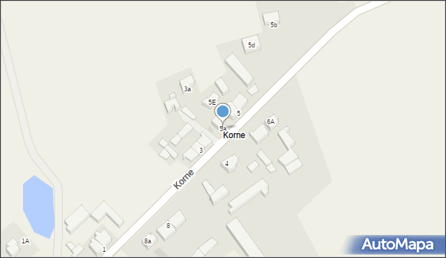 Konarzyny, Korne, 5a, mapa Konarzyny