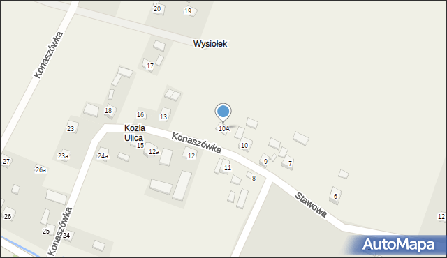 Konaszówka, Konaszówka, 10A, mapa Konaszówka