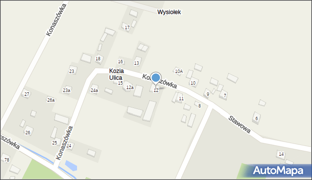 Konaszówka, Konaszówka, 12, mapa Konaszówka