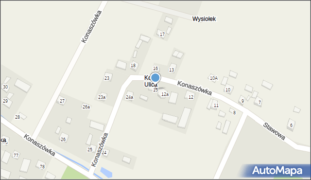 Konaszówka, Konaszówka, 15, mapa Konaszówka