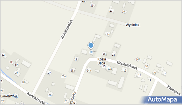 Konaszówka, Konaszówka, 18, mapa Konaszówka