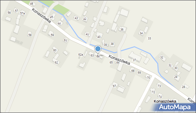 Konaszówka, Konaszówka, 64, mapa Konaszówka