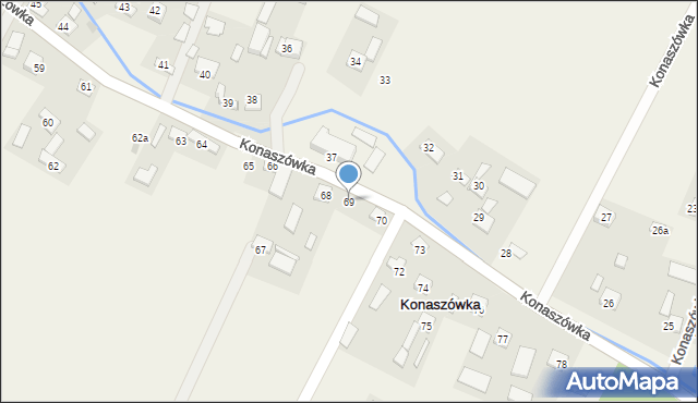 Konaszówka, Konaszówka, 69, mapa Konaszówka