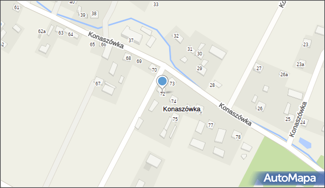 Konaszówka, Konaszówka, 72, mapa Konaszówka