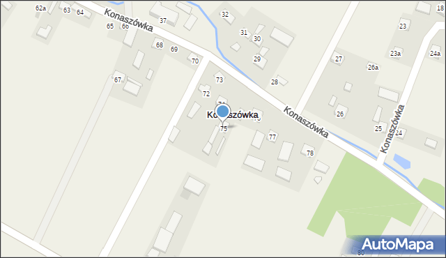 Konaszówka, Konaszówka, 75, mapa Konaszówka