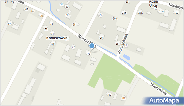 Konaszówka, Konaszówka, 79, mapa Konaszówka