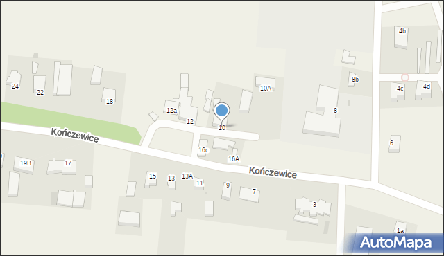 Kończewice, Kończewice, 10, mapa Kończewice