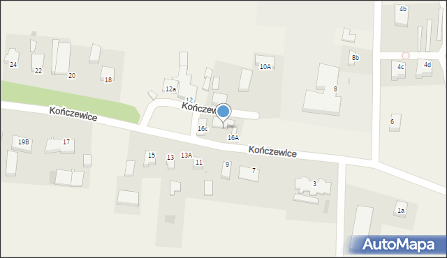 Kończewice, Kończewice, 16b, mapa Kończewice