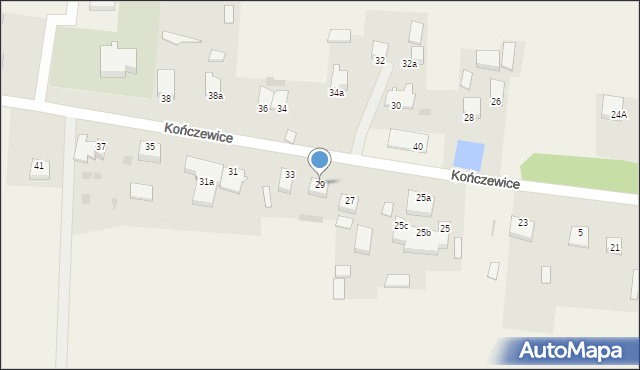 Kończewice, Kończewice, 29, mapa Kończewice