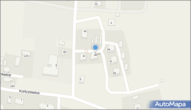 Kończewice, Kończewice, 4d, mapa Kończewice