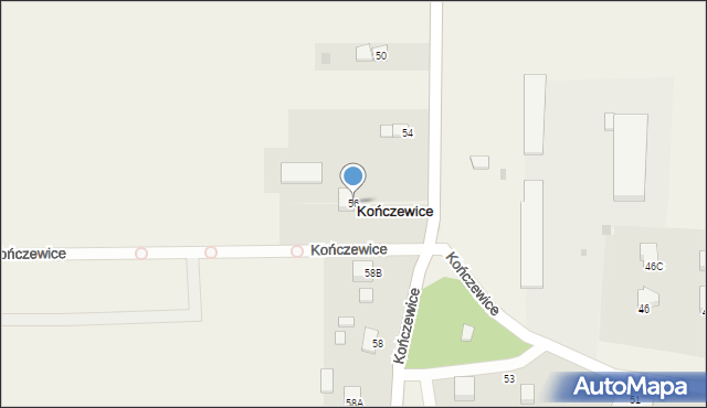 Kończewice, Kończewice, 56, mapa Kończewice