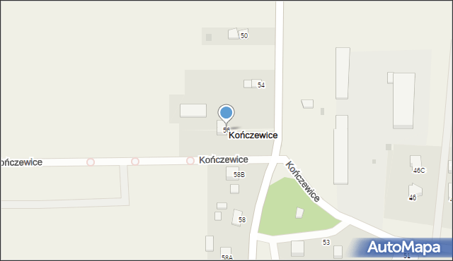 Kończewice, Kończewice, 56, mapa Kończewice