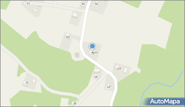 Kończyska, Kończyska, 75, mapa Kończyska