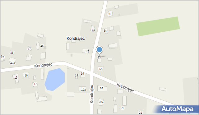 Kondrajec, Kondrajec, 33, mapa Kondrajec