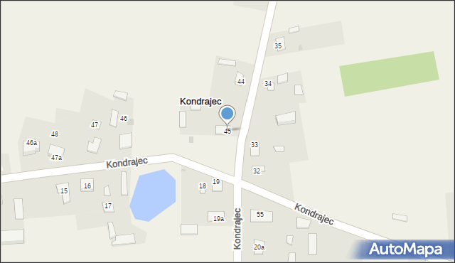 Kondrajec, Kondrajec, 45, mapa Kondrajec