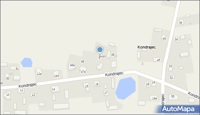 Kondrajec, Kondrajec, 47, mapa Kondrajec