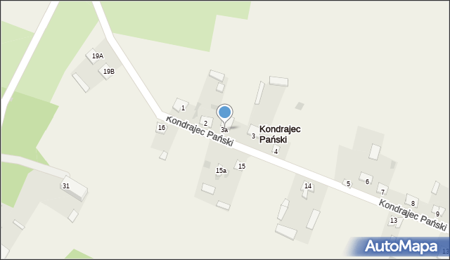 Kondrajec Pański, Kondrajec Pański, 3a, mapa Kondrajec Pański
