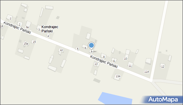 Kondrajec Pański, Kondrajec Pański, 7, mapa Kondrajec Pański