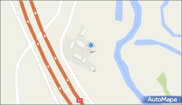 Kondrajec Szlachecki, Kondrajec Szlachecki, 12A, mapa Kondrajec Szlachecki