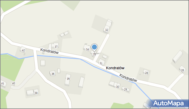 Kondratów, Kondratów, 33, mapa Kondratów