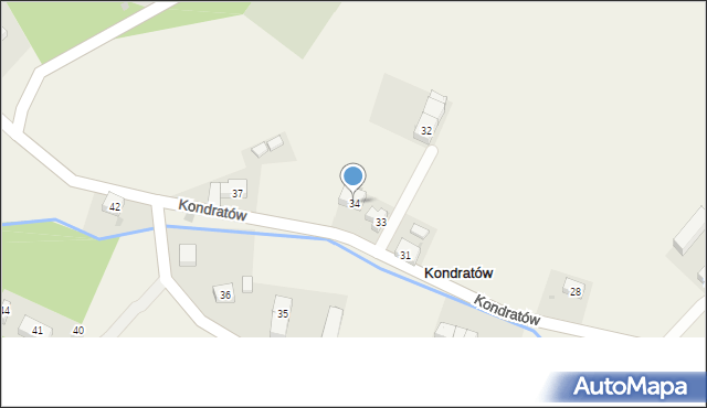 Kondratów, Kondratów, 34, mapa Kondratów