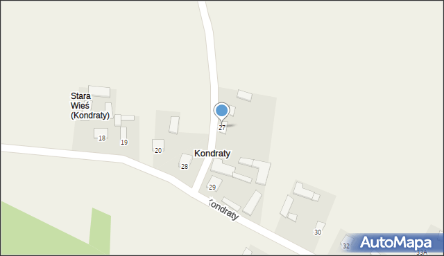 Kondraty, Kondraty, 27, mapa Kondraty