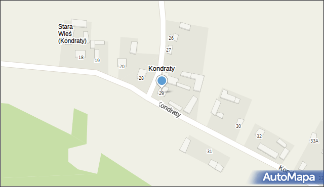 Kondraty, Kondraty, 29, mapa Kondraty